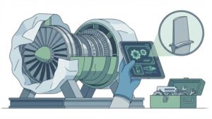 Ремонт турбины после консервации, выбор запчастей, современная иллюстрация от Тарханкут Сервис.